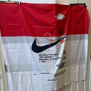 Off-White Flag Banner in Red, White & Black